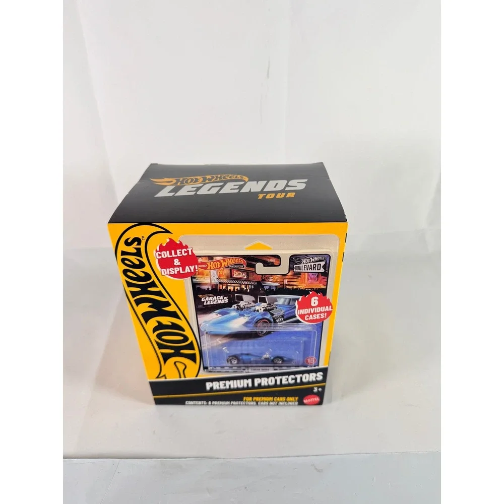 Hot Wheels Legends Tour Premium Protectors 6 Individual Display Cases Mattel NIB